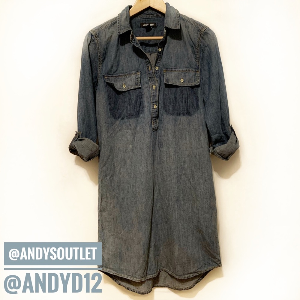 Joe Fresh Denim Shirt Dress Size Small
